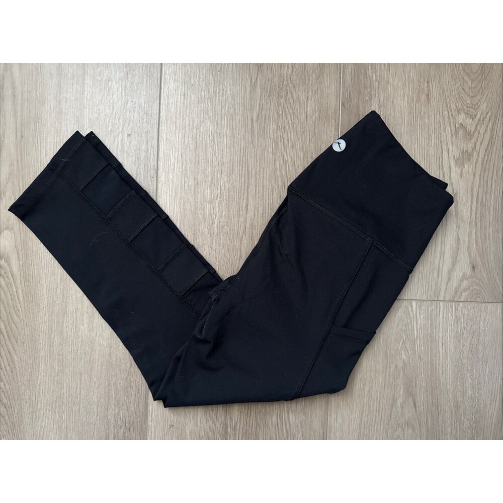 X by Gottex Inter-Luxe Limited Edition Ankle Leggings Black Size Small NWT Mesh